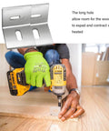 Installation of Z Clips Table Top Fasteners 20 Pack With 60 Screws Included For Wood Tabletops And Countertops