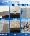 DIY Friendly Traceless Clear Epoxy Countertop Repair Kit For Granite Marble And Stone Surfaces Fix Up Edge Chips Cracks And Holes