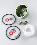 Carburetor Bowl Float Kit For Honda GX120 GX160 GX200 Predator 212 Coleman Ct200u Ex Bt200X Engines shown with needle, float, and gaskets