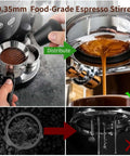 Heavy Duty 51mm Espresso Accessories Kit With Dual Head Coffee Distributor And Tamper WDT Tool And Magnetic Dosing Funnel For Even Extraction Fits 51mm Portafilters And Home Barista Machines