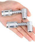 90 Degree Grease Coupler And Gun Adapter Two Pack With 3 Jaw Swivel Right Fittings For No Spill Greasing Quick Lock And Release Grease Gun Tips For Farm Auto Truck And Industrial Use