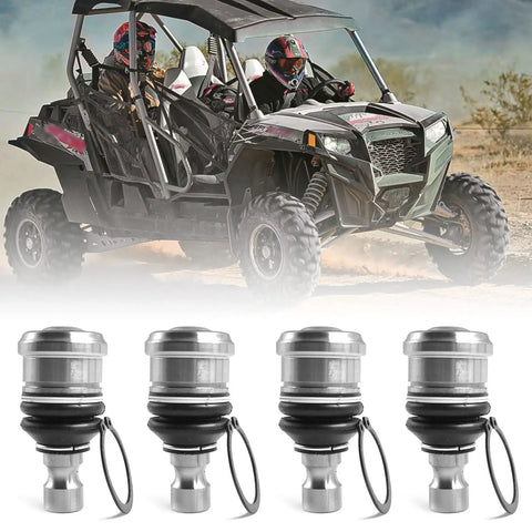 Beefed Up Ball Joint Kit 4 Pieces Direct Replacement for Polaris Ranger UTV 2009 to 2020 Models Replaces 7061220 7061187 7081505 7081580 53-50040 42-1037 WE350040 Tough Suspension Upgrade, 4-piece metal ball joints for UTV front suspension