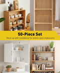 Absolute Game Changer 50 Pack Heavy Duty Shelf Support Pegs With Grippy Rubber Sleeves And Durable Nickel Coating in various storage solutions.