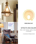Vintage Filament LED Bulb With E26 Base Dimmable 7W To 60W Equiv in various lighting settings, highlighting 360-degree beam and warm colors.
