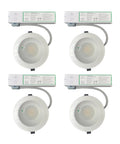 Six Inch Canless Led Recessed Downlights 4 Pack Features Tunable White Temperatures And Adjustable Wattage for easy installation.