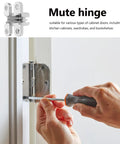 Installation of hidden door pivot hinge for wardrobe and foldable doors concealed design with quiet smooth noisefree operation