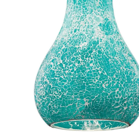 Close-up of white mosaic glass detail on Crystal Ball 12.75 Inch One Light Mini Pendant with brushed nickel finish.