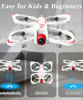 Kid Friendly Mini Drone With 720P Camera For Beginners And Teens featuring easy controls and safety features for indoor flying.