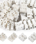 100 Piece Wire Connectors Kit With Plug And Play Quick Terminals For DIY Electronics And LED Strips, 2 Pin Clamp Blocks CH-2 CH-3 H-2 H-3