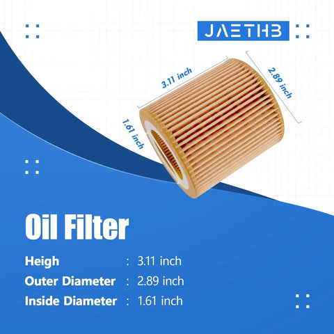 BMW Oil Filter Replacement HU816X 4 Pack Replaces 11427566327 11427541827 11427953129 11428683196 For 3 Liter 2 Liter 4 Liter BMW Engines