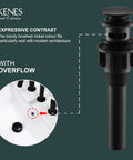 Easy Install Matte Black Pop Up Sink Drain With Overflow Anti Clog For Bathroom Vanity Lavatory Quick Drainage