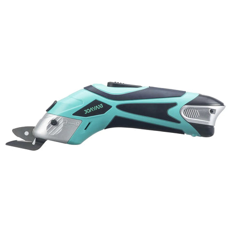 Joyani Cordless Electric Fabric Scissors For Sewing Cardboard And Carpet. Battery Operated Power Shears with sharp blade design.