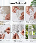 How to install Large Capacity Automatic Bird Water Dispenser For Cage With Spill Proof Design with step-by-step instructions.