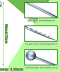 Stainless Steel 10 Inch Soil Probe For House Plants And Gardens No Batteries Needed Moisture Meter Soil Sampling Tool For Home Farm And Garden Ideal For Grab And Go Indoor Outdoor Use Durable Rotating Action, 10 inch stainless steel soil probe with notches and grip