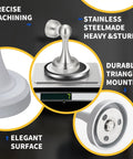 Magnetic Door Stop Heavy Duty Stainless Steel Anti Rust Premium Door Stopper With Wall And Floor Mount For Various Door Types 1 Pack