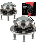 Pair 515097 RWD Front Wheel Hub Bearing Assembly Bolt-On Drop-In Replacement Fits 2007-2013 Silverado 1500 and similar models