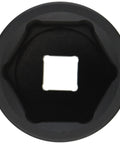 Top view of Beefy 1 Inch Drive Two And Three Quarters Inch Deep Impact Socket Built From CR MO Alloy Steel With Lifetime Warranty
