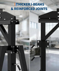 Close-up of Heavy Duty Workhorse Gantry Crane 4400 Lbs, featuring thicker I-beams and reinforced joints for durability.