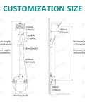 Wall Mount Outdoor Shower Kit With Handheld Spray, Double Handle Exposed Shower Valve dimensions and customization options