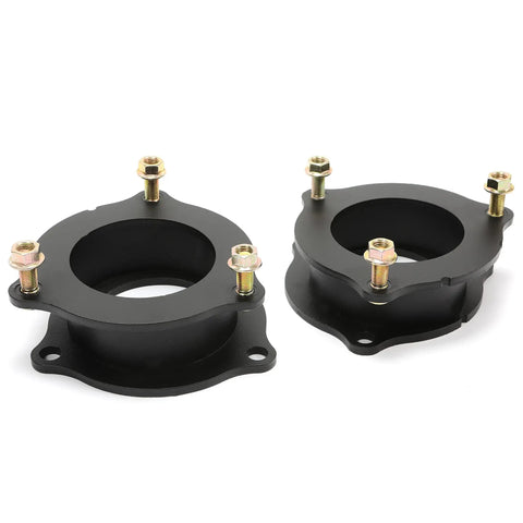 2 Inch Front And Rear Full Leveling Lift Kit Fits 2015 To 2023 Jeep Renegade Compass with black steel strut blocks.