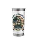 Patriotic Stainless Steel Insulated Tumbler With Vintage American Flag Sailboat Design Red White And Blue Vibes Keeps Your Drink Ice Cold Or Hot Perfect For 4th Of July Celebrations And Independence Day American Pride