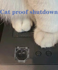 Cat paws resting on desktop near Push Button Switch Cover Dustproof Safety Protector for 22mm Switches on Computers and PC Desktops