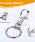Hella Durable Zinc Alloy Swivel Snap Hooks With Heavy Duty Key Rings And Lobster Claw Clasps In Sweet Assorted Sizes showing 360-degree swivel mechanism.