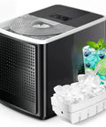 Smooth Countertop Bullet Ice Maker With Zero Hassle Setup And Custom Brick Panel, Whips Up Nine Perfect Ice Balls In Six Flat Minutes