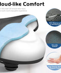 Oversized Extra Wide Bike Seat For Women And Men, All Day Comfy Saddle with waterproof cover and non-slip base shown