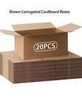 Durable Brown Corrugated Mailer Boxes With Lids 7.6x3.94x5.1 Inches Single Wall 32 Lb Per Sq In Pack Of 20 Eco Friendly Moving Supplies