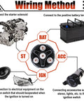 Diagram of Universal 12V Four Position Ignition Switch With Key For Cars Trucks Trailers Forklifts And More Acc Off IGN Start