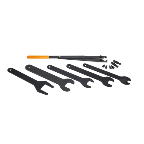 Fan Clutch Service Kit With Nut Wrenches And Pulley Holder In A Rugged Blow Mold Case For Universal Vehicle Maintenance Includes Tools