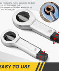 Heavy Duty Nut Splitter Set For Removing Damaged Rusted Nuts With Ease In The Garage Or Workshop Four Piece Chrome Plated 40Cr Steel