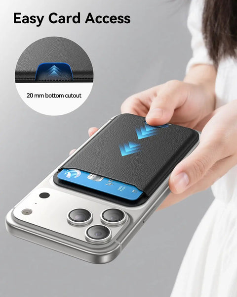 MagSafe Wallet For iPhone 12 13 14 15 16 17 Pro Max And Plus Air Series, card holder attached to iPhone, easy card access view