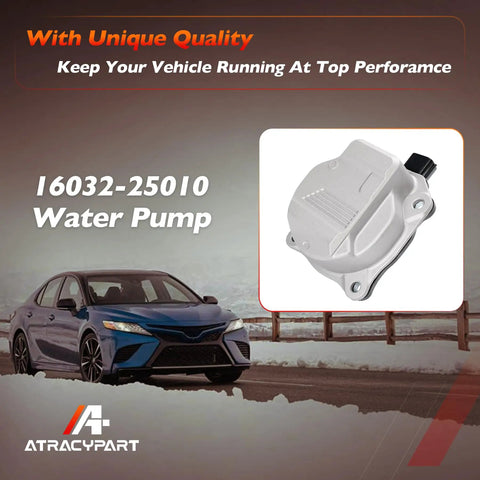 Reliable Coolant Electric Water Pump For 2018 2022 Toyota Camry RAV4 Avalon Hybrid Lexus ES300H 2 5L Oe 16032 25010 mounted on vehicle.