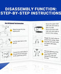 Instruction manual for Heavy Duty 28mm Gas Lift Cylinder Removal Kit For Office Chairs, including assembly steps and diagrams.
