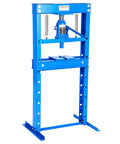 20 Ton Hydraulic Shop Press With H Frame, Adjustable Height Table And Stamping Plates, Perfect For Auto Repair, Heavy Duty Blue