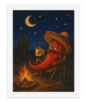 Desert Camp Pepper Paint By Numbers Kit For Adults Beginners With Frameless Textured Canvas 24 Vibrant Acrylic Paints