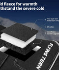 Layers of black, white, and fleece material labeled with 3M cotton on a Waterproof Thermal Ski Gloves With 3M Thinsulate Insulation.