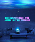 3 In 1 Aurora Night Light Projector With 33 Light Effects Bluetooth Speaker White Noise And Remote Control Dinosaur Egg Theme.