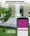 Smart Landscape Lighting Transformer With WiFi 300W Outdoor Low Voltage Timer and phone app interface for schedule setting