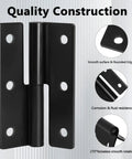 Dead Simple Black Lift Off Cabinet Hinges Left Handed 2.5 Inch Size showing quality construction details and smooth surface.