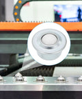 5Pcs 0 63 Inch Roller Ball Transfer Bearing Units, close-up of a nylon caster showing smooth glide design for heavy duty use.
