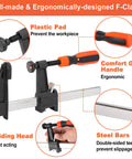 Heavy Duty Aluminum Drill Guide Jig With 30 45 90 Degree Angles Four Size Options Includes 6 Inch F Clamp for woodworking
