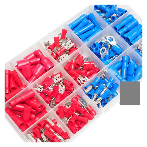 200 Piece Assorted Crimp Terminals Set With Ring And Spade Connectors Includes Male Female Piggy Back Wire Connector Kit For Serious Auto And Home Repair Jobs To Get Everything Done Fast in organizer box