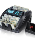 Image of Value Counting Money Counter For Cashiers, Boss Level Speed At 1100 Bills Per Minute, USD with bills being counted.