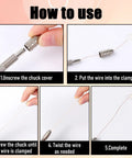 How to use the Premium Two Piece Double Ended Pin Vise Kit Equipped With Precision Brass Chucks for wire twisting.