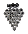 Pro Grade Mill Collets Set And Chuck Holder Kit, 29-Piece R8 Collet Set 1/32 To 1 Inch, Internally Threaded 7/16-20, top view.