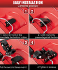 Installation steps for Steel Construction Front Wheels for Packout Caster Kit on toolbox