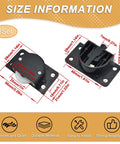 Two Sets Sliding Door Rollers Pulleys With Silent Nylon Wheels dimensions and features overview.